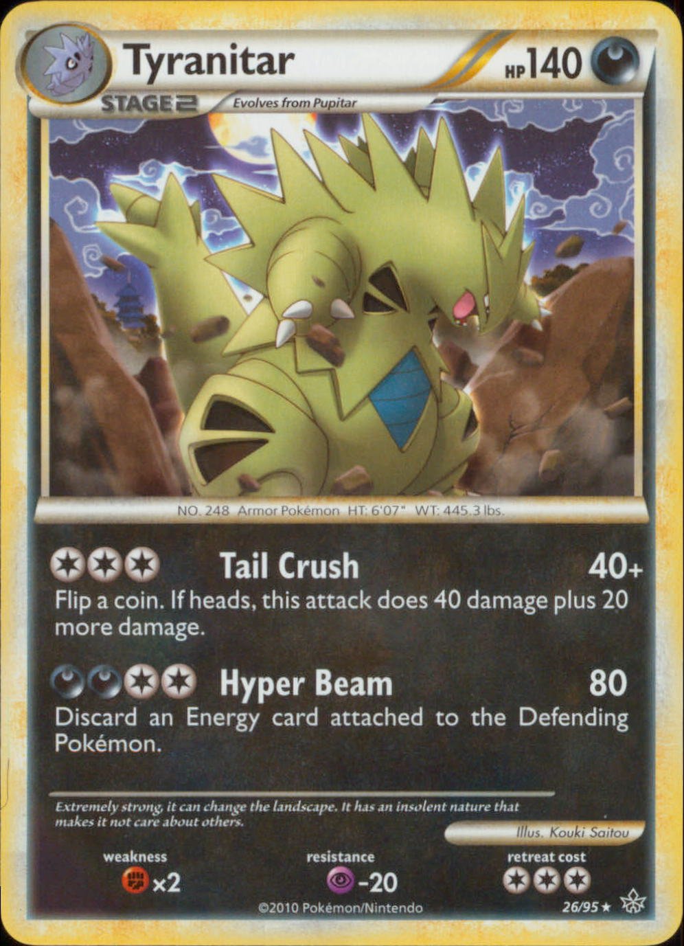 バンギラス tyranitar reverse foil 40/147 英語 バンギラス tyranitar reverse foil 40/147 英語